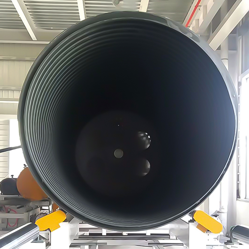 Linea di produzione di tubi per avvolgimento di pareti vuote di grande diametro in HDPE